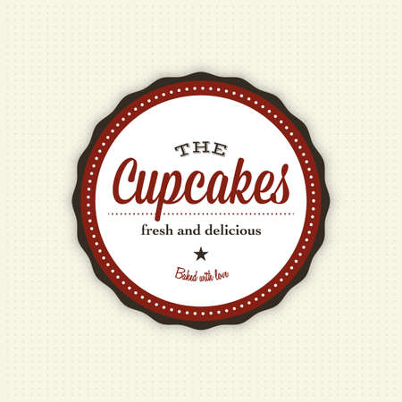 abstract bakery label on a white backgroundのイラスト素材