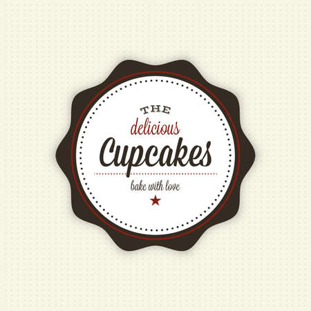 abstract bakery label on a white backgroundのイラスト素材