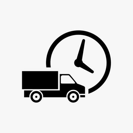 abstract delivery symbol on a white backgroundのイラスト素材