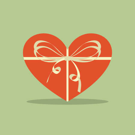 abstract love on a green backgroundのイラスト素材