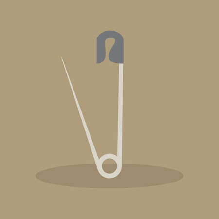 abstract sewing object on a light brown backgroundのイラスト素材