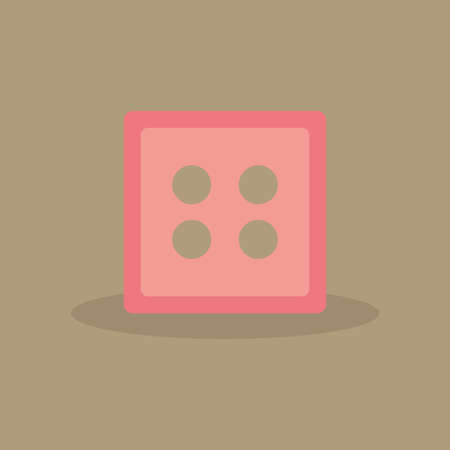 abstract sewing object on a light brown backgroundのイラスト素材