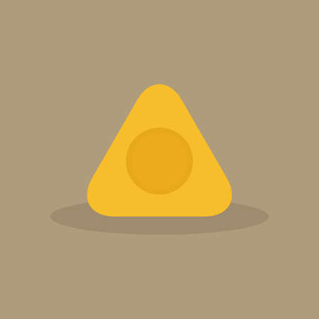 abstract sewing object on a light brown backgroundのイラスト素材