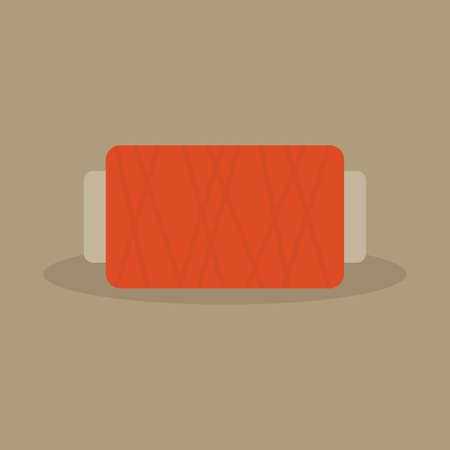 abstract sewing object on a light brown backgroundのイラスト素材