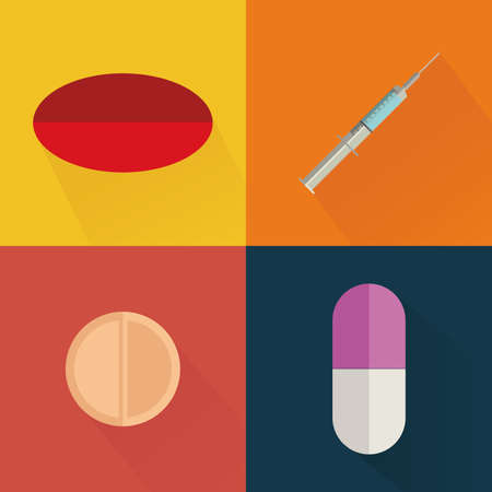 abstract medical objects on a special backgroundのイラスト素材