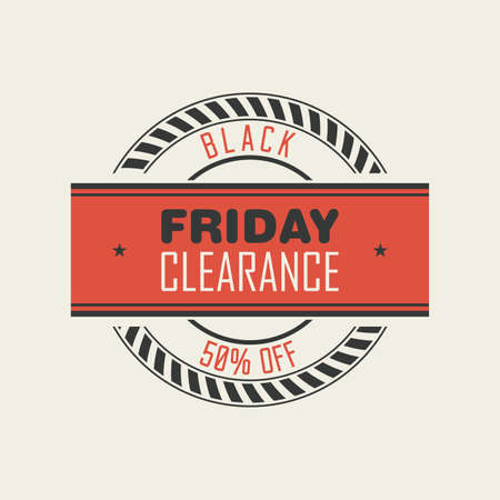 abstract black friday object on a white backgroundのイラスト素材