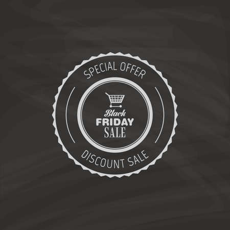 abstract black friday object on a black backgroundのイラスト素材