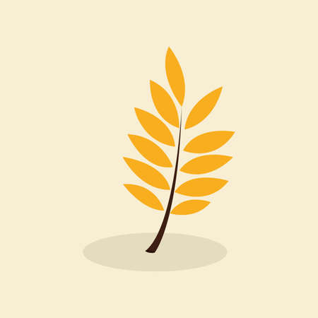 abstract cute wheat on a special backgroundのイラスト素材
