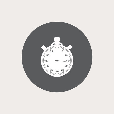 Abstract sport object on a gray circle on a white background