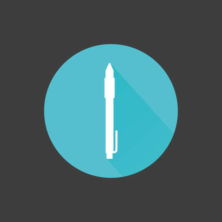 abstract office object on a circle with color on a gray backgroundのイラスト素材