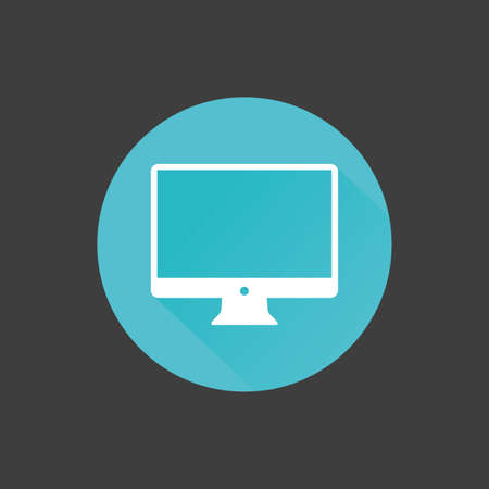 abstract office object on a circle with color on a gray backgroundのイラスト素材