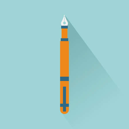 abstract office object on a blue backgroundのイラスト素材