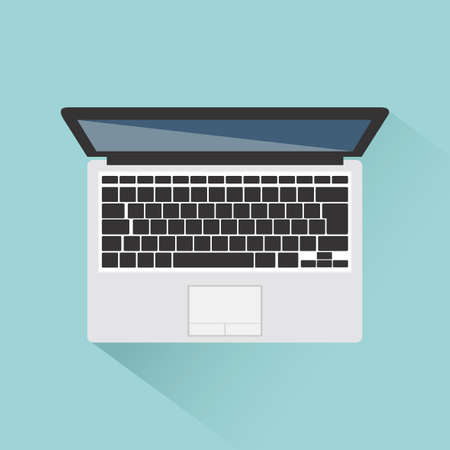 abstract office object on a blue backgroundのイラスト素材