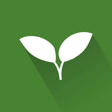 abstract sustainability icon on a green backgroundのイラスト素材
