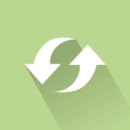 abstract sustainability icon on a green backgroundのイラスト素材