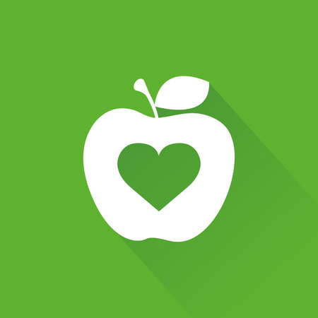 abstract sustainability icon on a green backgroundのイラスト素材