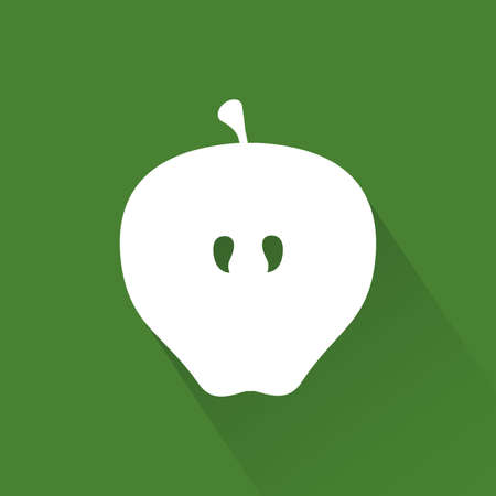 abstract sustainability icon on a green backgroundのイラスト素材