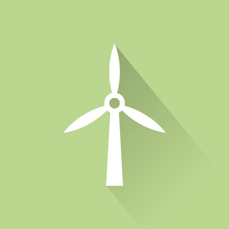 abstract sustainability icon on a green backgroundのイラスト素材