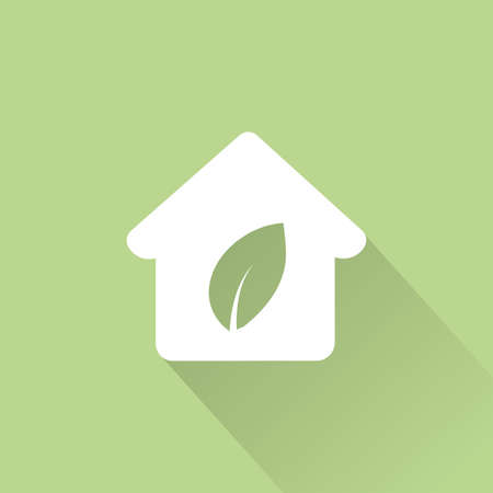 abstract sustainability icon on a green backgroundのイラスト素材
