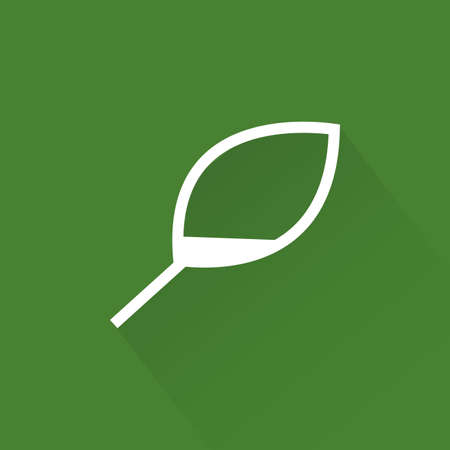 abstract sustainability icon on a green backgroundのイラスト素材