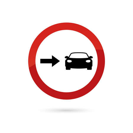 abstract traffic signal on a white backgroundのイラスト素材