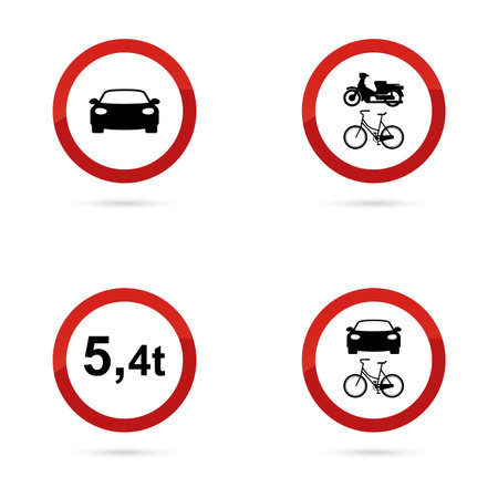abstract traffic signals on a white backgroundのイラスト素材