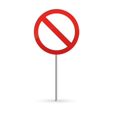 abstract traffic signal on a white backgroundのイラスト素材