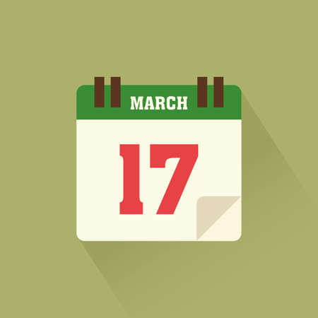 Isolated saint patrick's day icon on a green backgroundのイラスト素材