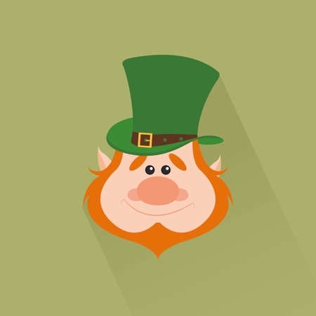Isolated saint patrick's day icon on a green backgroundのイラスト素材