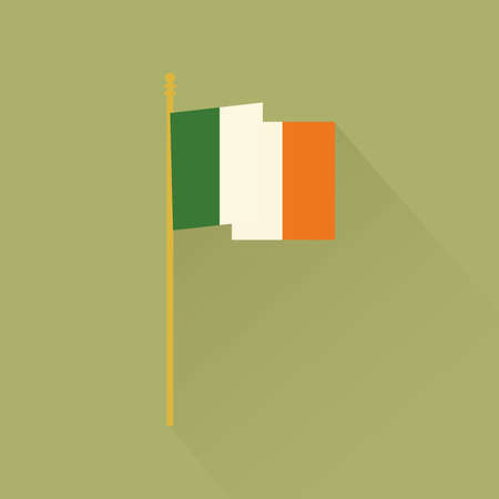 Isolated saint patrick's day icon on a green backgroundのイラスト素材
