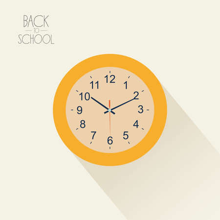 Isolated school supply icon on a colored background with textのイラスト素材