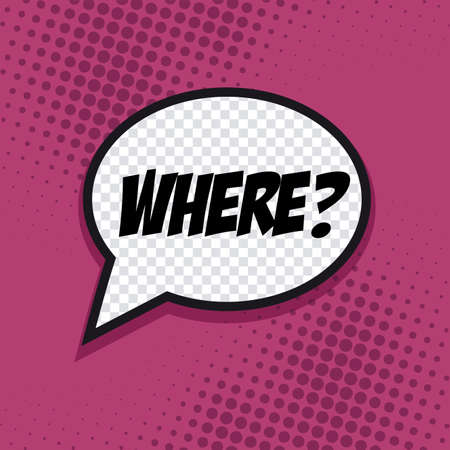 Isolated pop art expression on a colored backgroundのイラスト素材