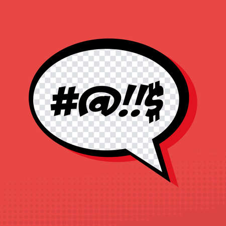 Isolated pop art expression on a colored backgroundのイラスト素材