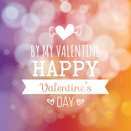 Colored background with text for valentine's dayのイラスト素材