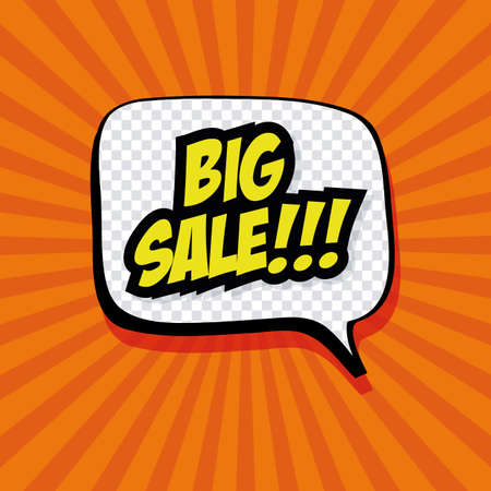 Isolated pop art expression on a colored backgroundのイラスト素材