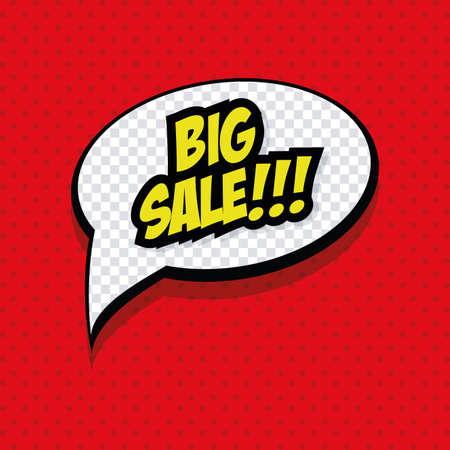 Isolated pop art expression on a colored backgroundのイラスト素材