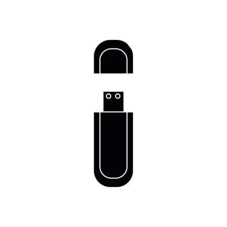 Isolated silhouette of a school supply on a white backgroundのイラスト素材