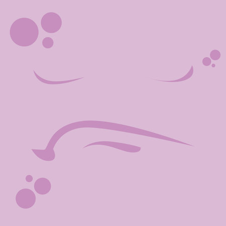 Colored background with a facial expression.のイラスト素材