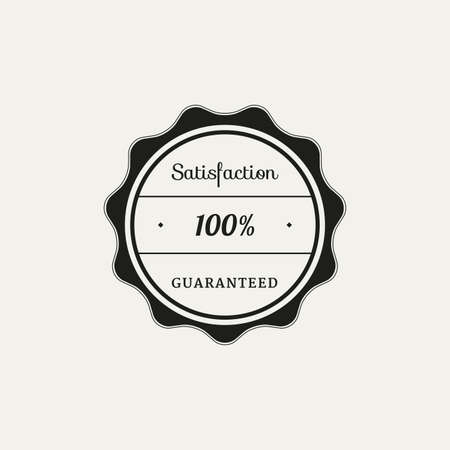 Isolated round label with text on a white backgroundのイラスト素材