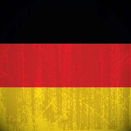 Colored germany flag with details and grunge textureのイラスト素材