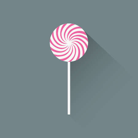 Isolated candy icon on a grey backgroundのイラスト素材
