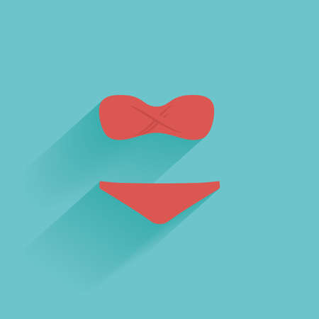 Isolated summer icon on a blue backgroundのイラスト素材