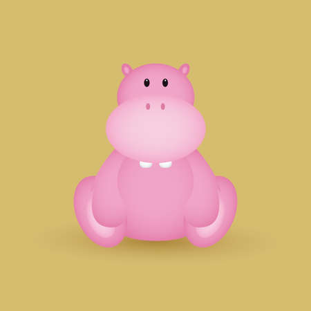 Isolated beautiful animal on a colored backgroundのイラスト素材