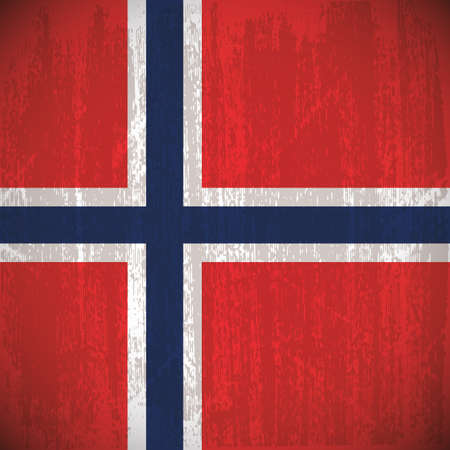 Colored flag with details and grunge textureのイラスト素材