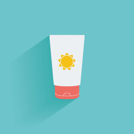 Isolated summer icon on a blue background