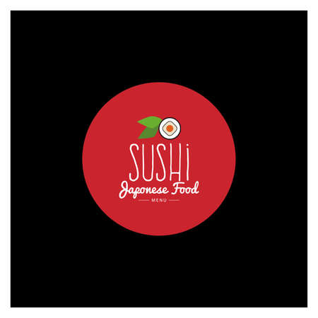 Abstract sushi menu background with some special objectsのイラスト素材
