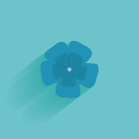Isolated summer icon on a blue backgroundのイラスト素材
