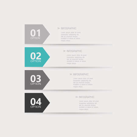 Group of elegant brochures with text and iconsのイラスト素材