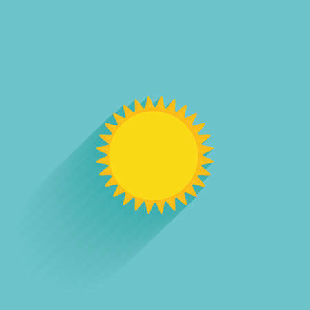 Isolated summer icon on a blue backgroundのイラスト素材