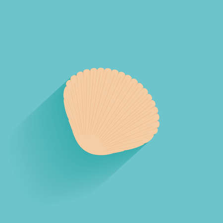 Isolated summer icon on a blue backgroundのイラスト素材